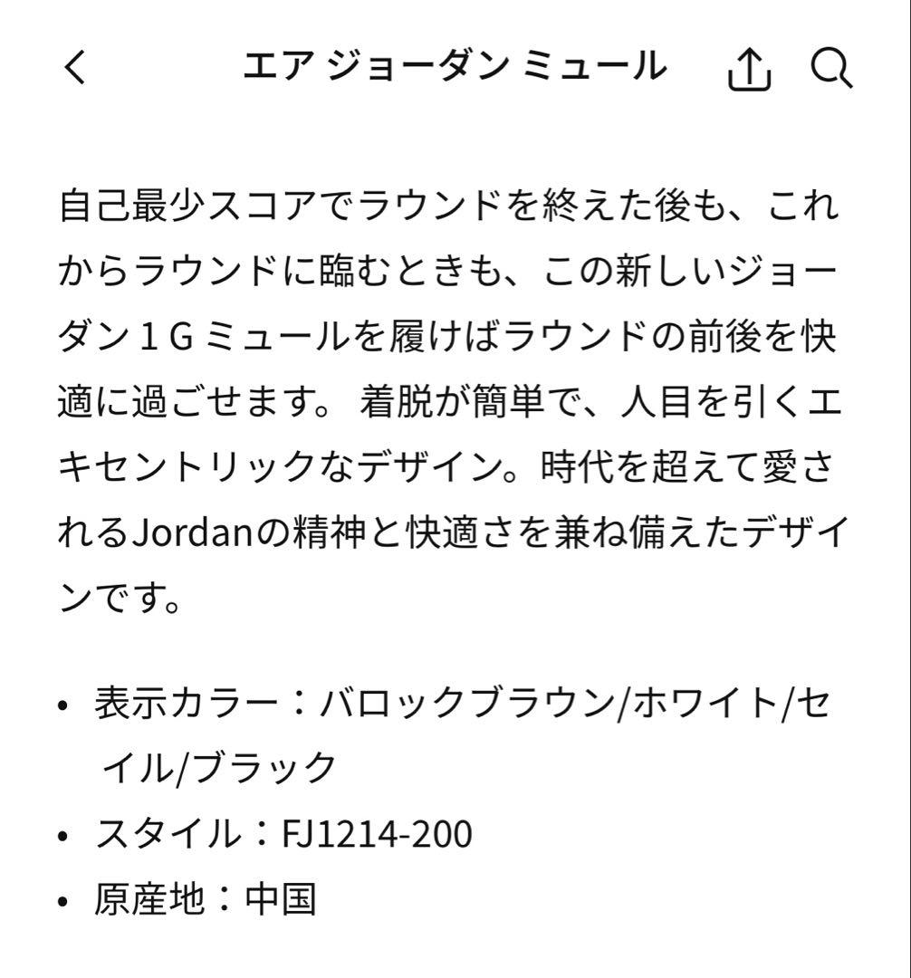 【新品未使用】 NIKE ナイキ　エア ジョーダン ミュール　27cm