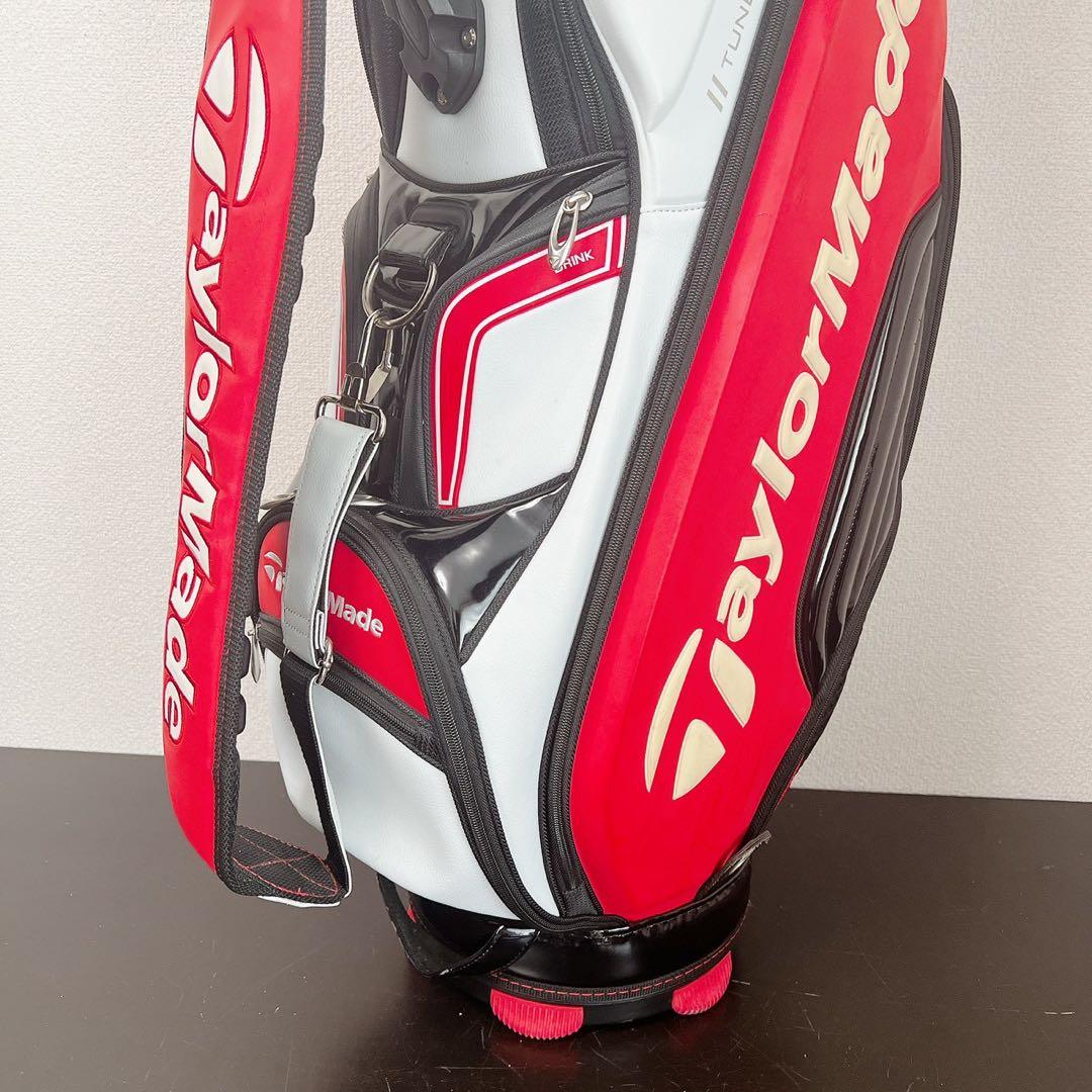 テーラーメイドキャディバッグ9.5型4分割レッド ホワイト TaylorMade