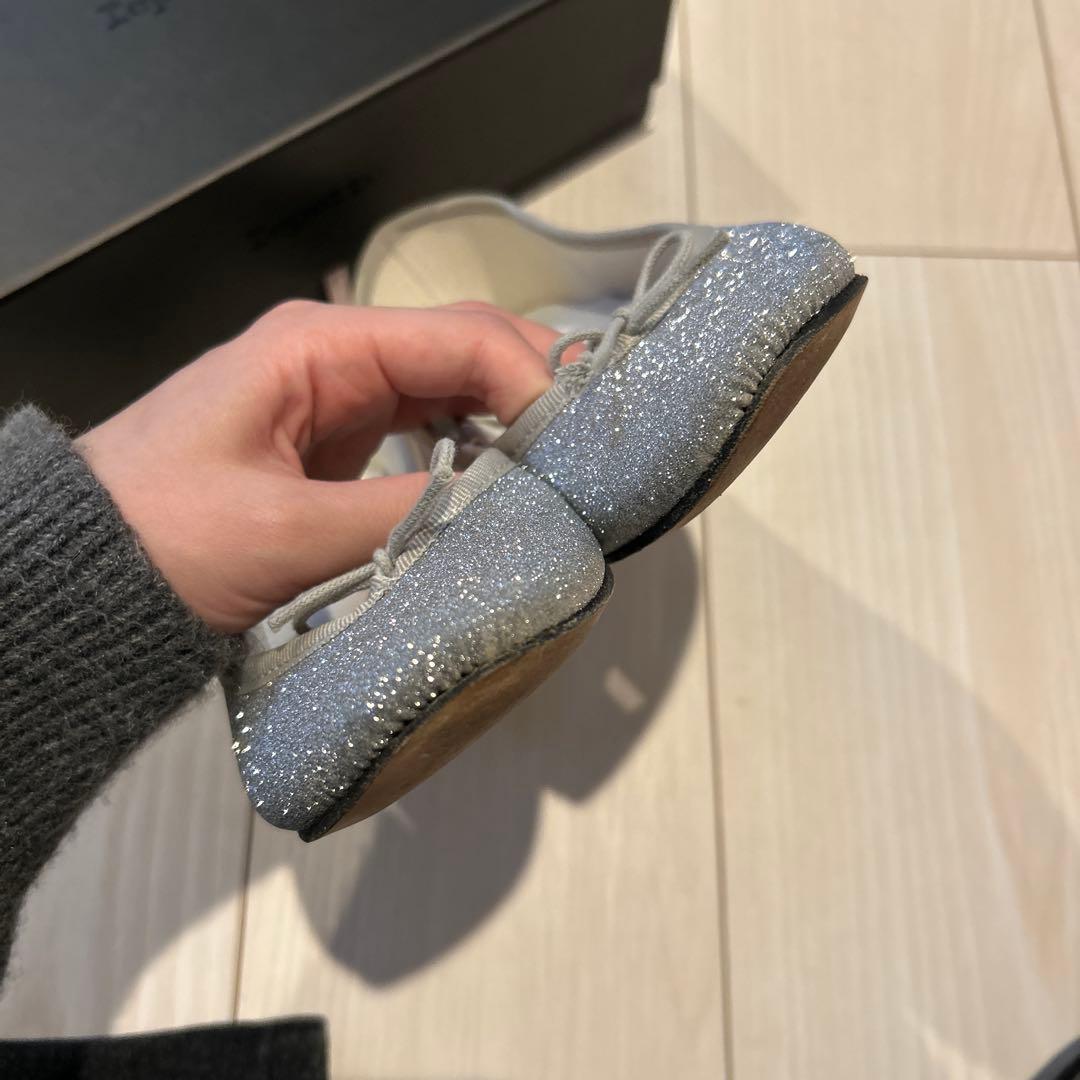 Repetto シルバー バレエシューズ 38