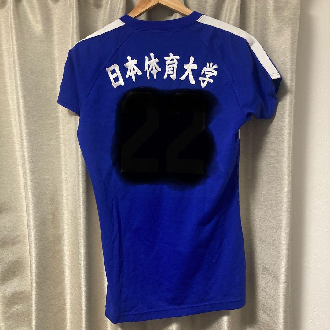 日本体育大学バレー部 ユニフォーム シャツ 練習着 日体大