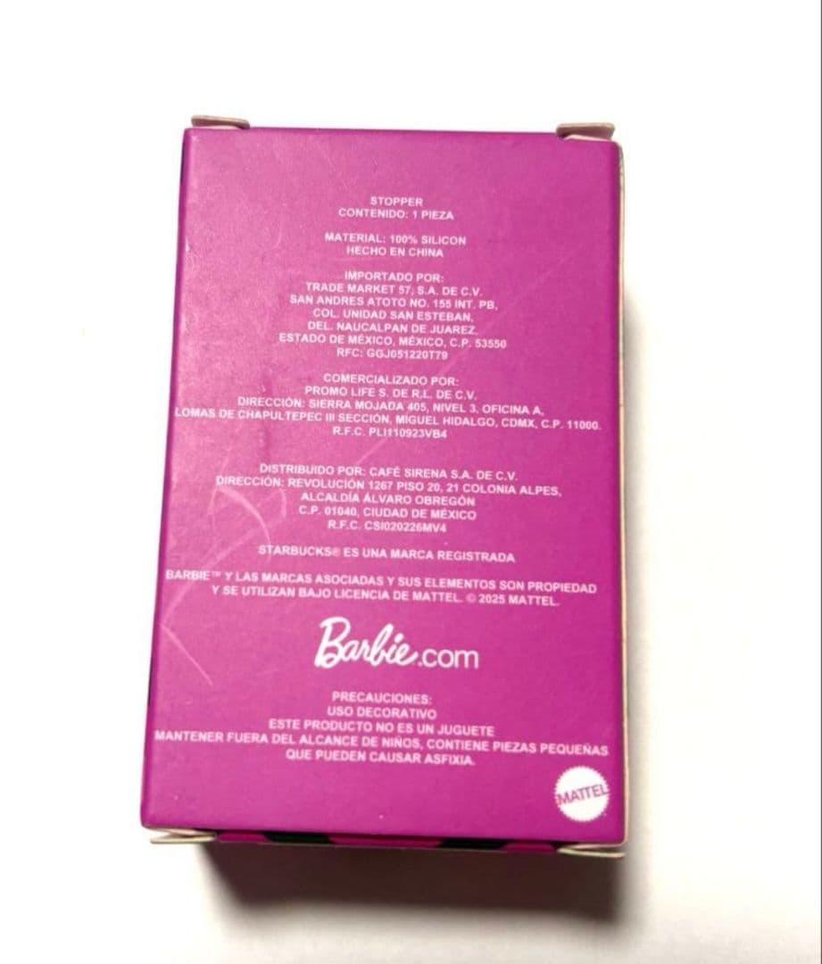 【メキシコ限定】 Barbie×STARBUCKS　カップスリーブ&ストッパー
