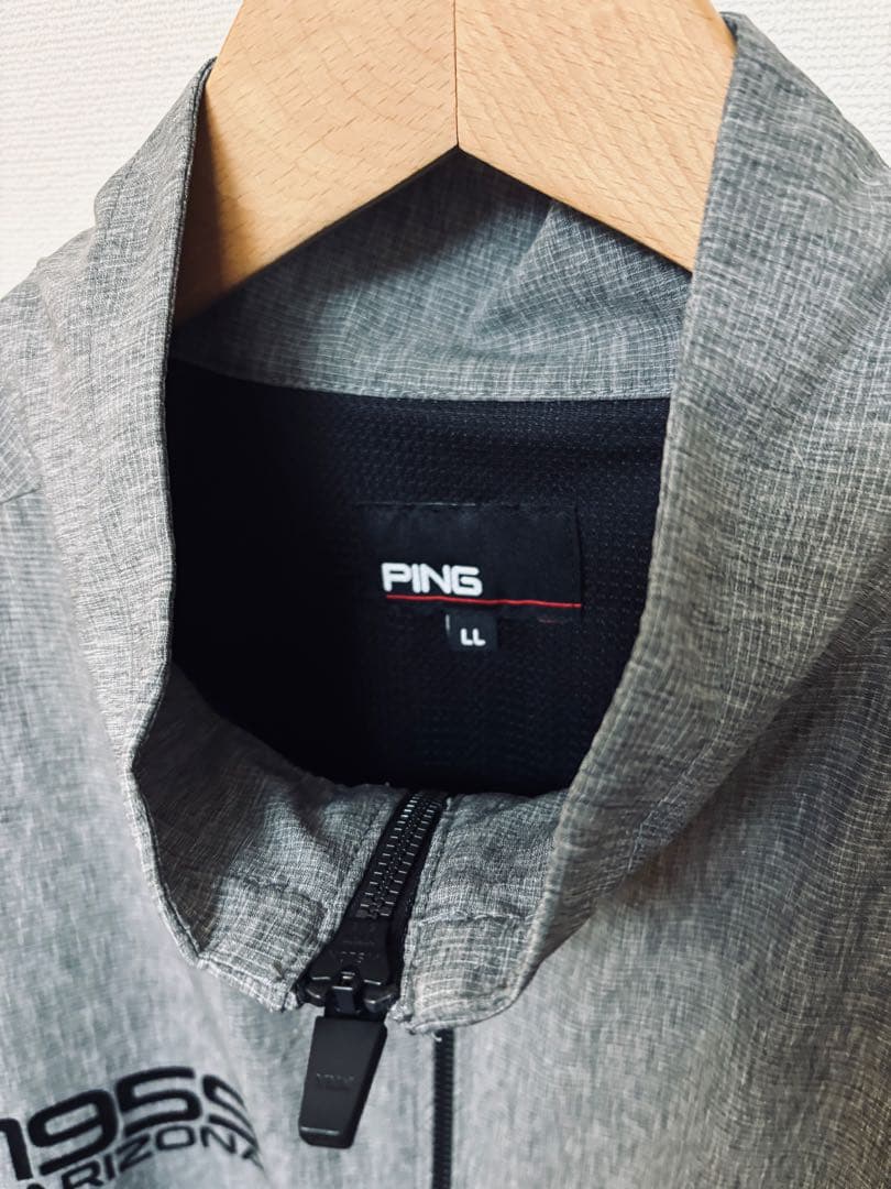 PING フルジップジャケット LL グレー