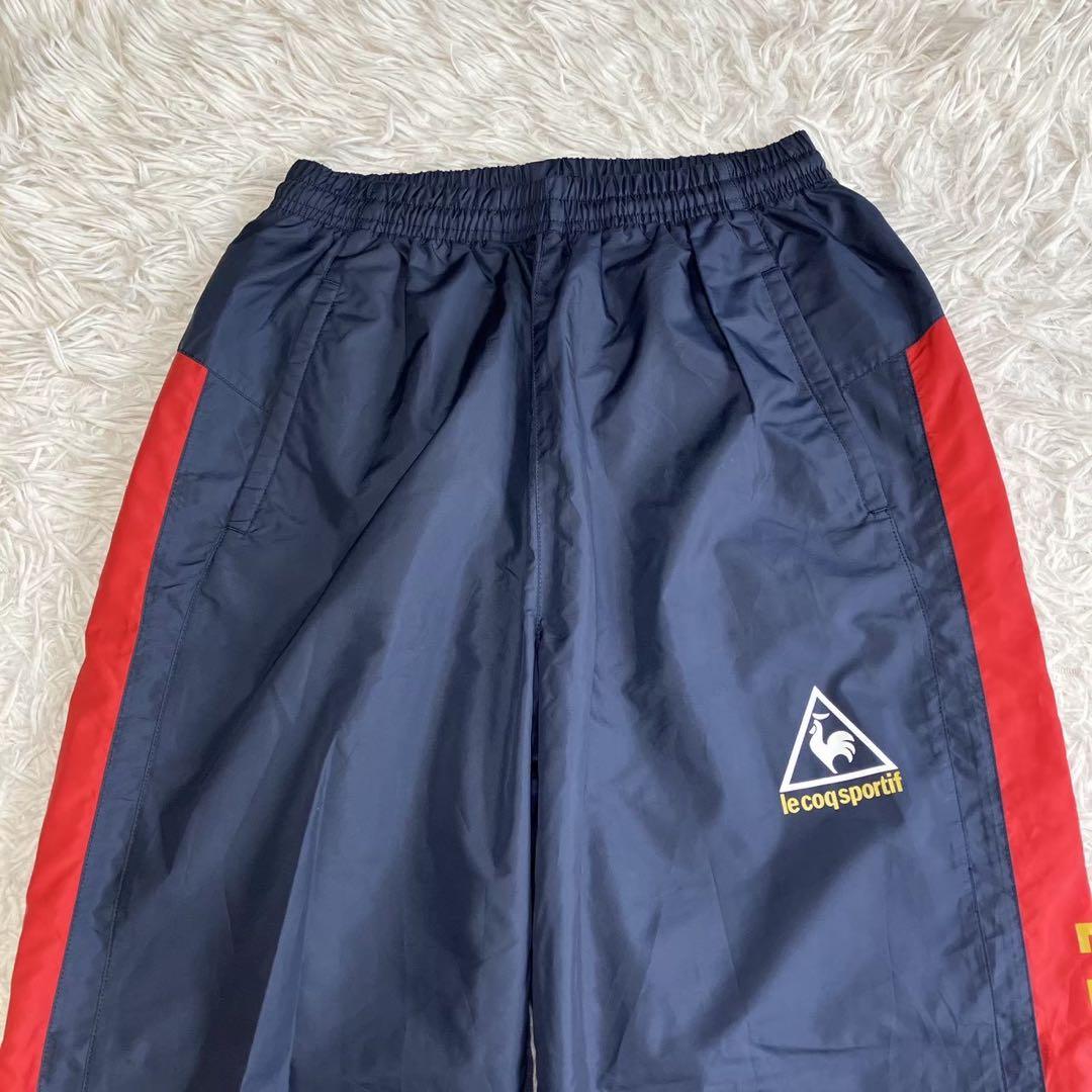 ◎極美品 ルコック ウィンド ピステ 上下セット M 人気のネイビー プリント