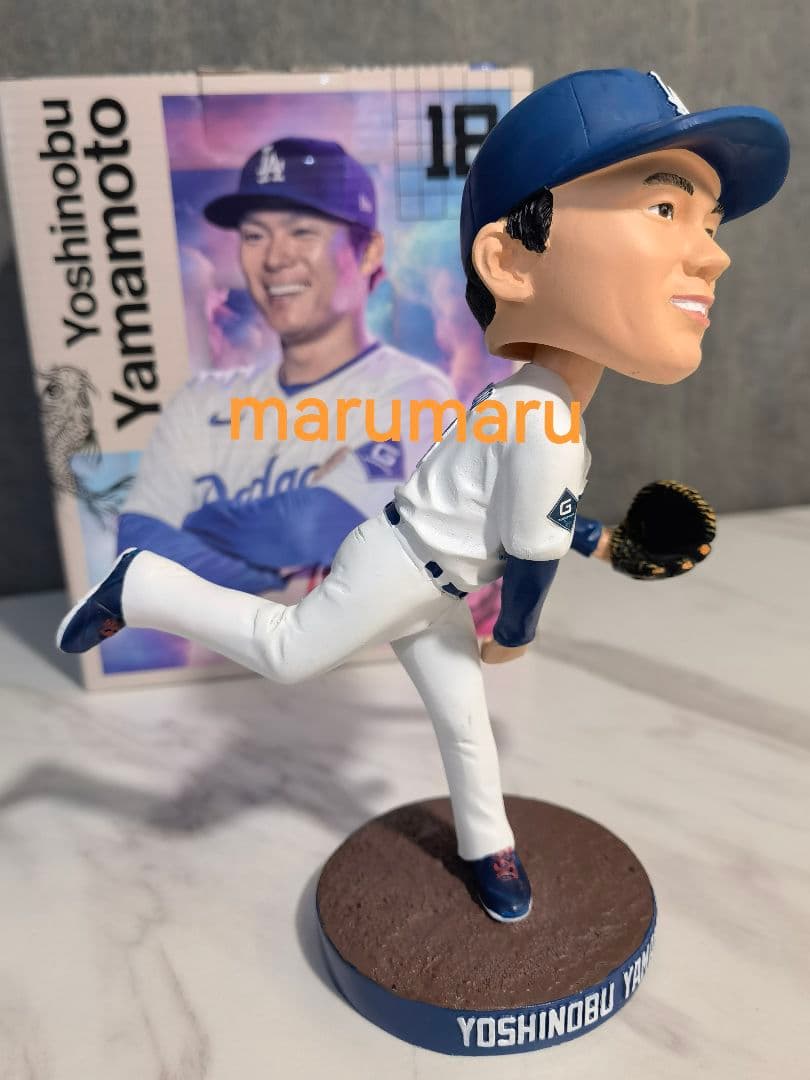新品 山本由伸ボブルヘッド人形[本物] 6月13日ドジャーススタジアム限定配布②
