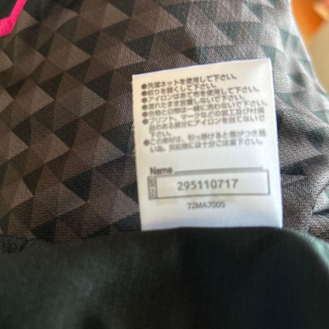 美品⭐︎ミズノ⭐︎ゲームシャツ⭐︎黒✖️ピンク⭐︎Ｓ