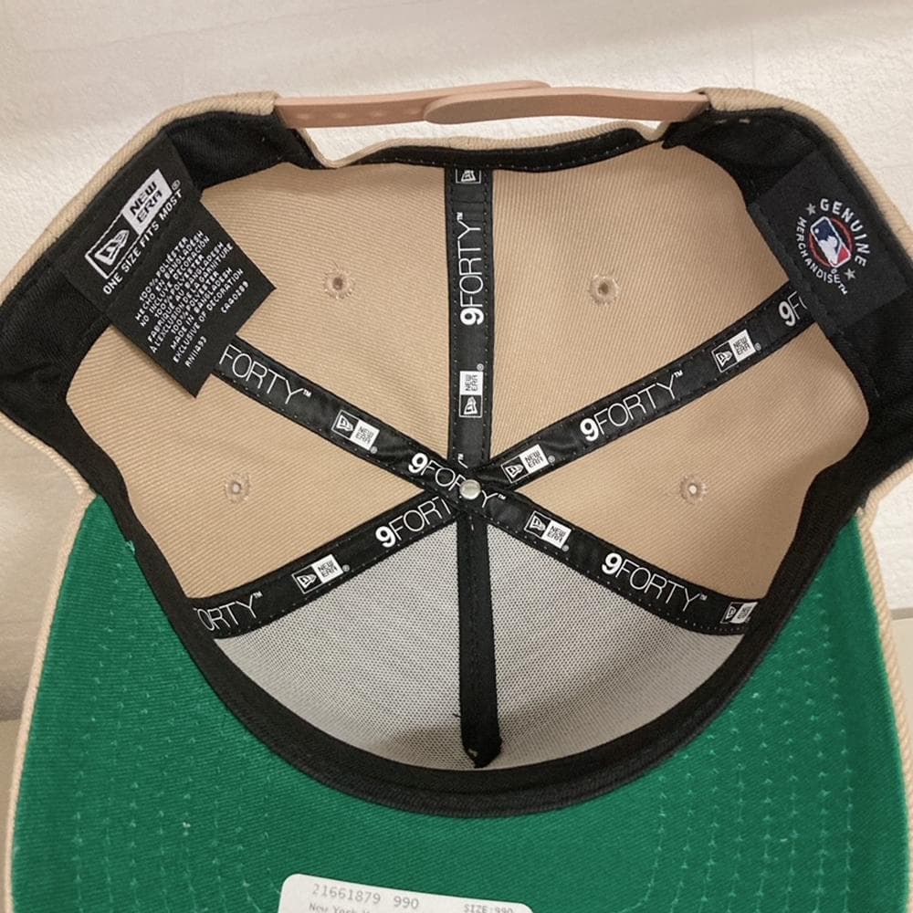 訳あり！NEWERAヤンキースキャップ9FORTY　A-FRAME（ベージュ）