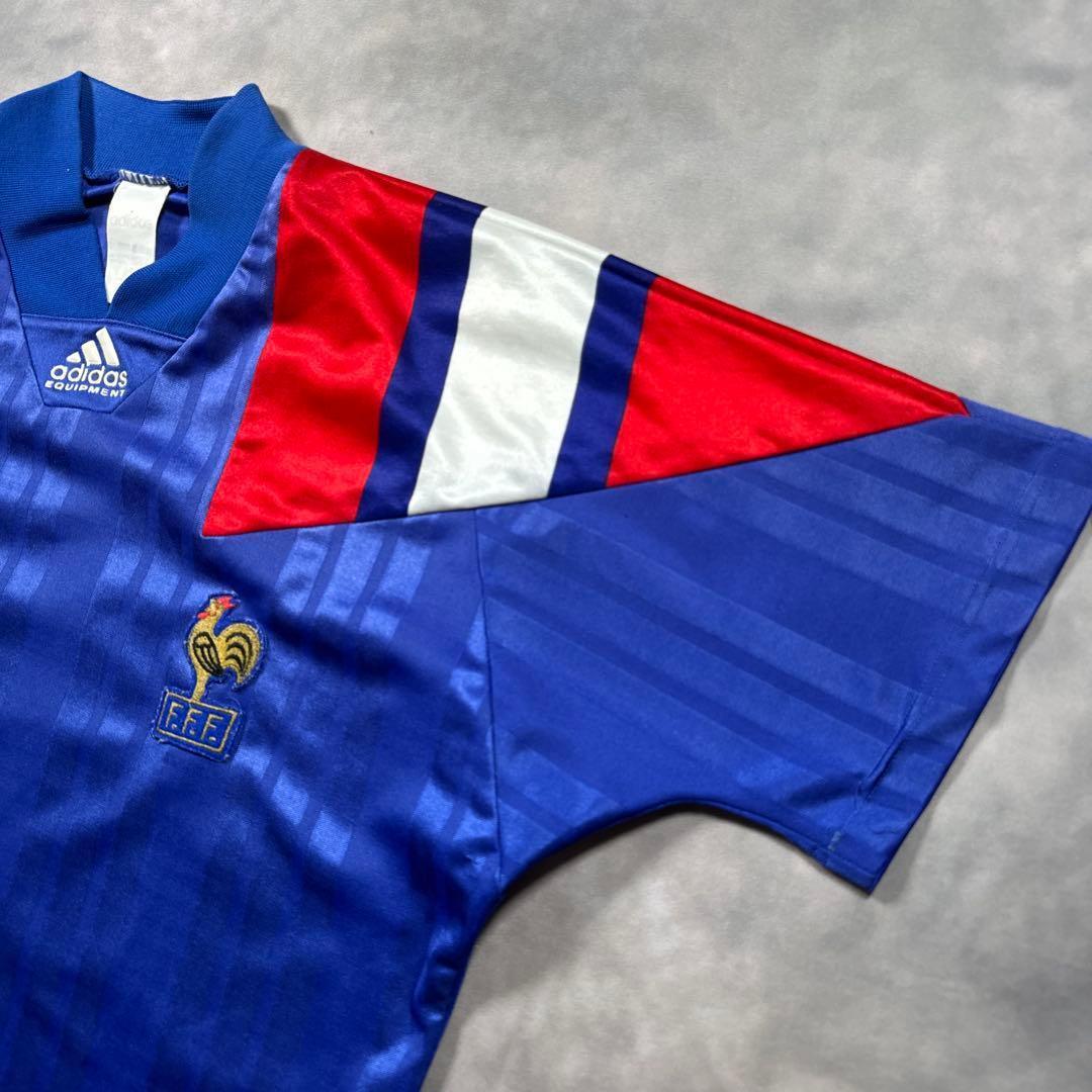 adidasEQUIPMENT古着1990-92青フランス代表R23