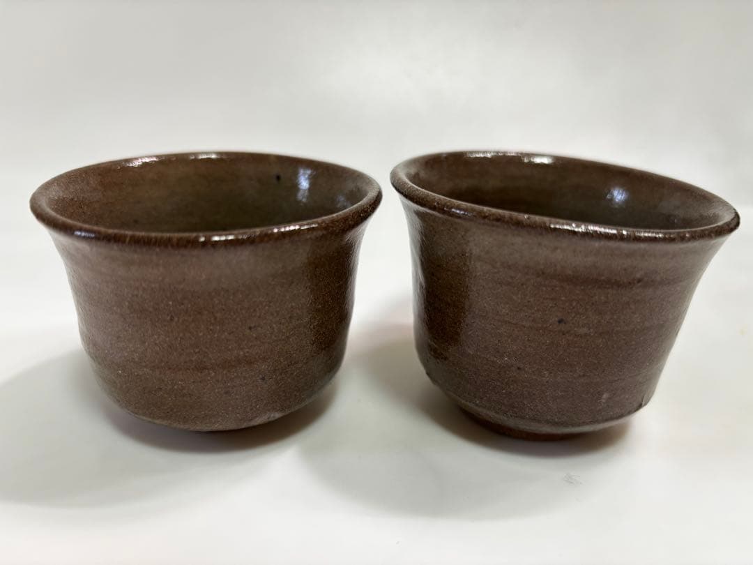 西岡小十　絵唐津（徳利・ぐい呑み2個）