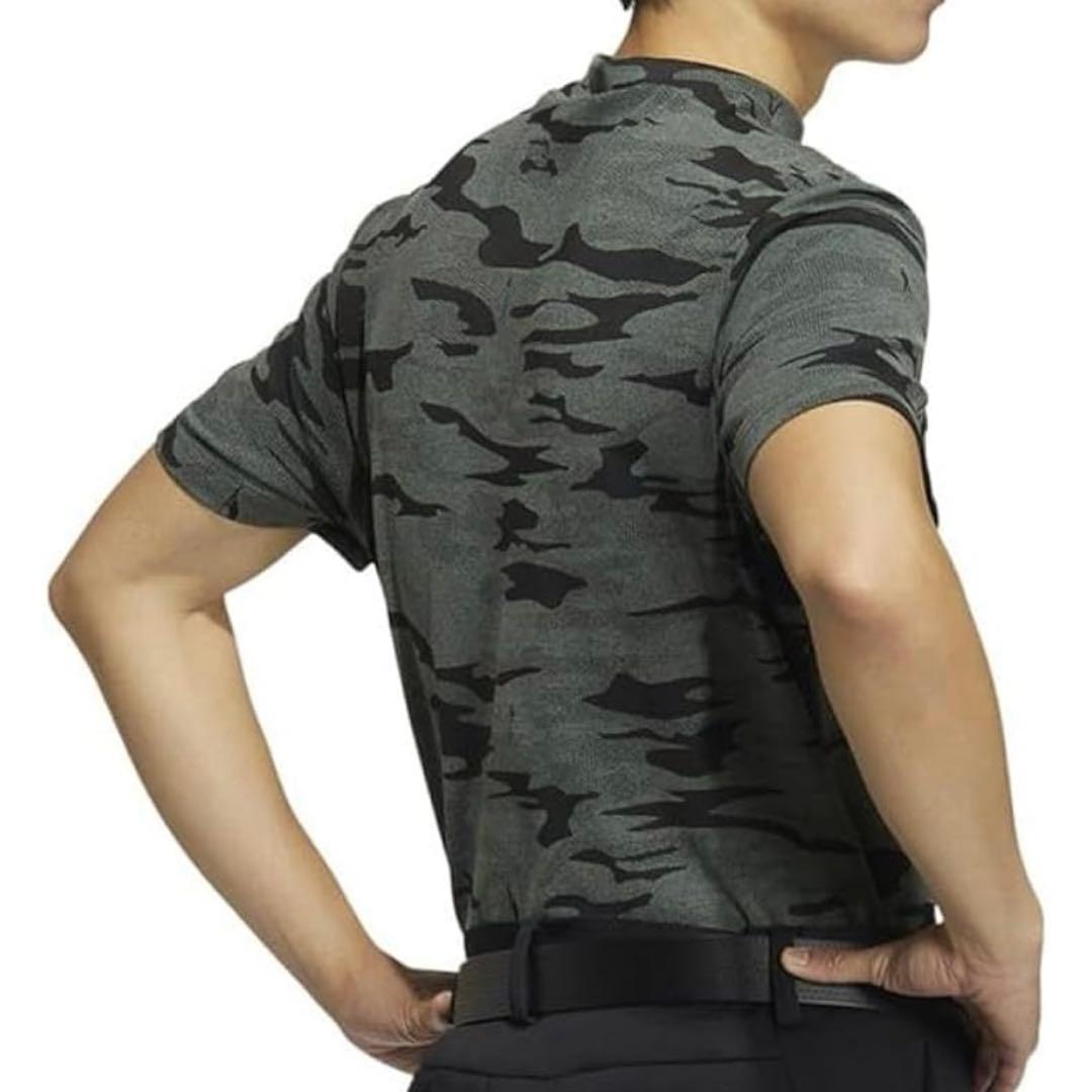 アディダス ゴルフウェア Tシャツ カモジャカード ストレッチ モックネック S