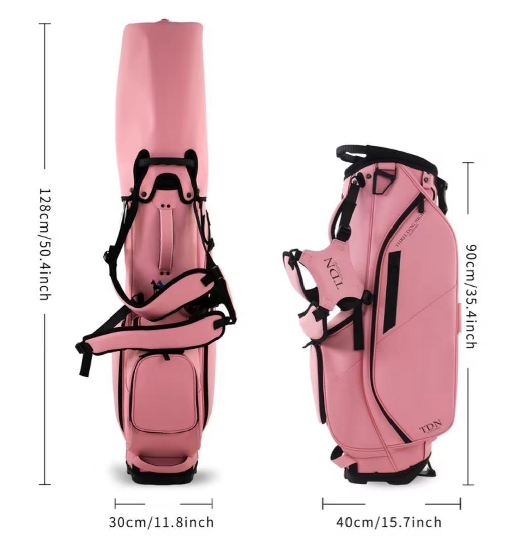 TDN スタンドバッグ　キャディバッグ　ゴルフバッグ　新品　ピンク　pink