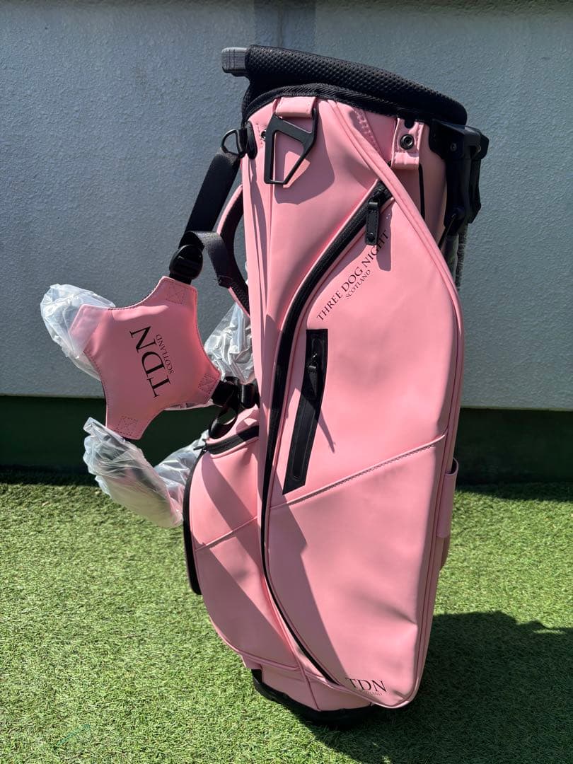 TDN スタンドバッグ　キャディバッグ　ゴルフバッグ　新品　ピンク　pink