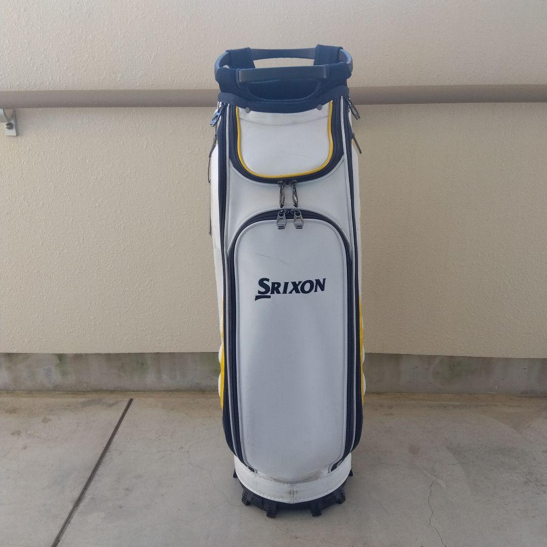 Srixon キャディバッグ ホワイト/イエロー/ネイビー