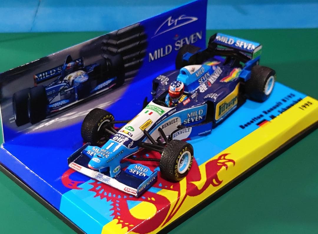【カスタム/改修品】ミニチャンプス 1/43 ベネトンB195(タバコ仕様変更)