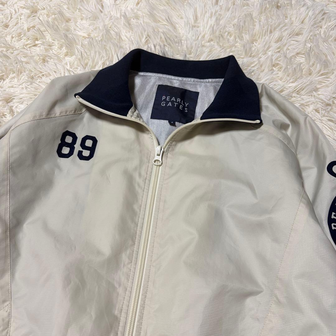 【美品】PEARLY GATES ナイロンジャケット 89ロゴ ゴルフ 4