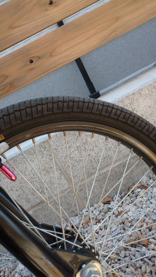 BMXバイク ブラック ピンクハンドル