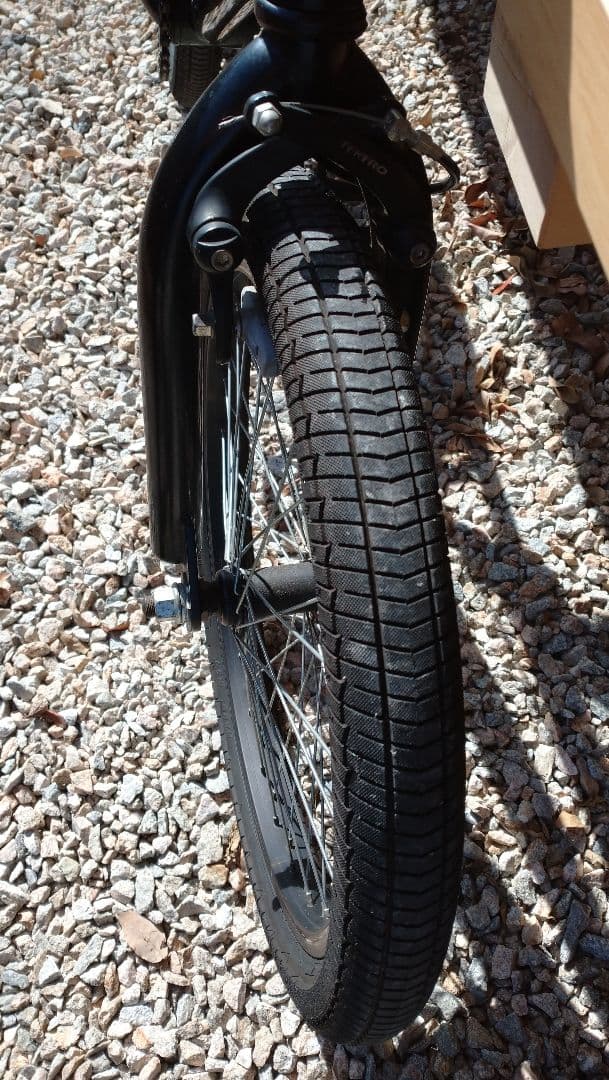 BMXバイク ブラック ピンクハンドル