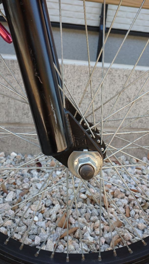 BMXバイク ブラック ピンクハンドル