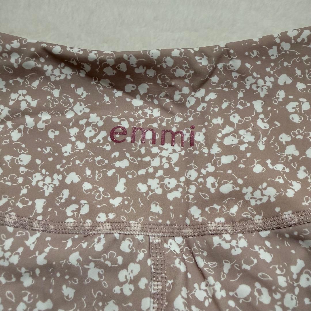 【emmi yoga】エミ ヨガウェア ミニフラワーレギンス size1 ピンク