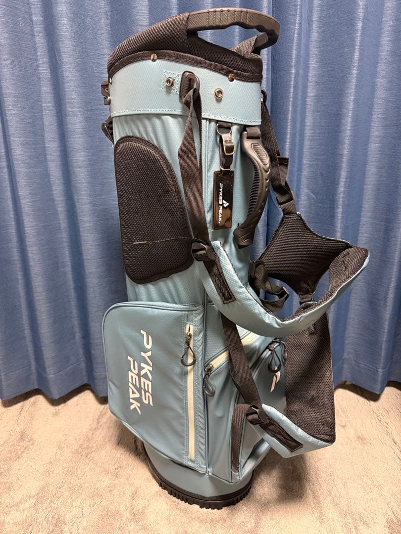 新品 未使用 キャディバッグ ゴルフ バッグ　スタンド 軽量 ネーム タグ 付き