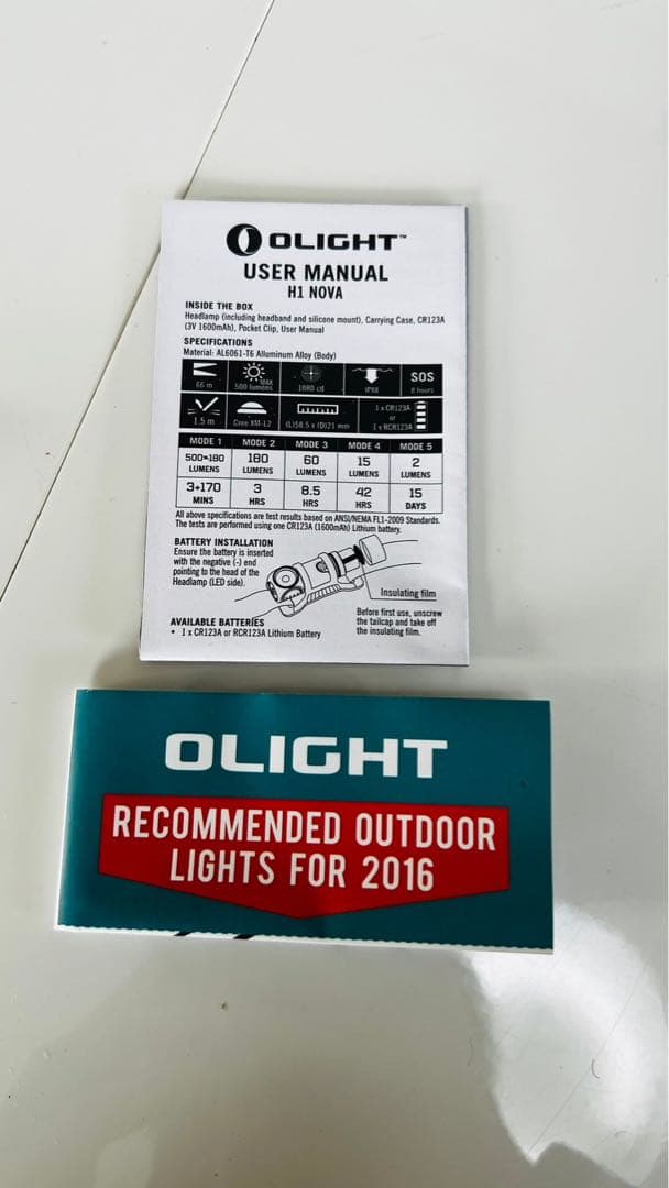 OLIGHT オーライト H1 NOVA 多機能LED ヘッドライト