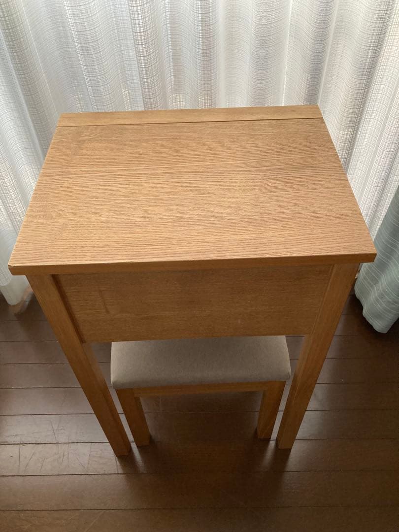 【希少】無印良品　コンパクトドレッサー　鏡台　タモ材