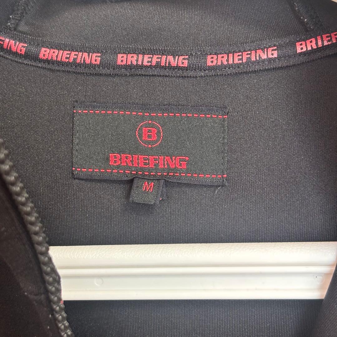 BRIEFING GOLF 3Dロゴパーカー　厚手ブラックメンズL