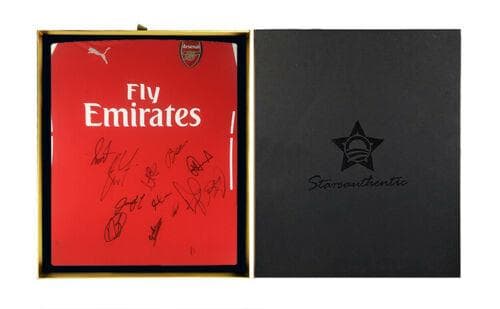 アーセナルFC チーム直筆サイン入りユニフォーム サッカー 鑑定済
