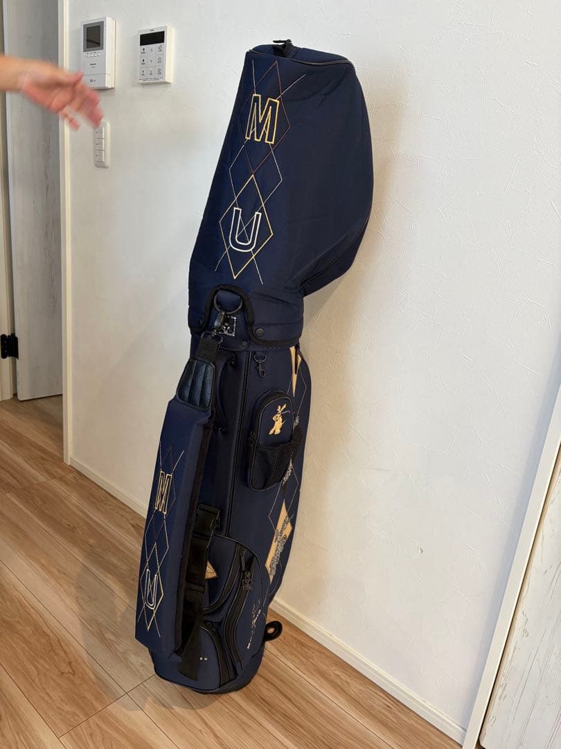 M U SPORTS ゴルフキャディバッグ ネイビー