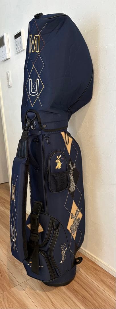 M U SPORTS ゴルフキャディバッグ ネイビー
