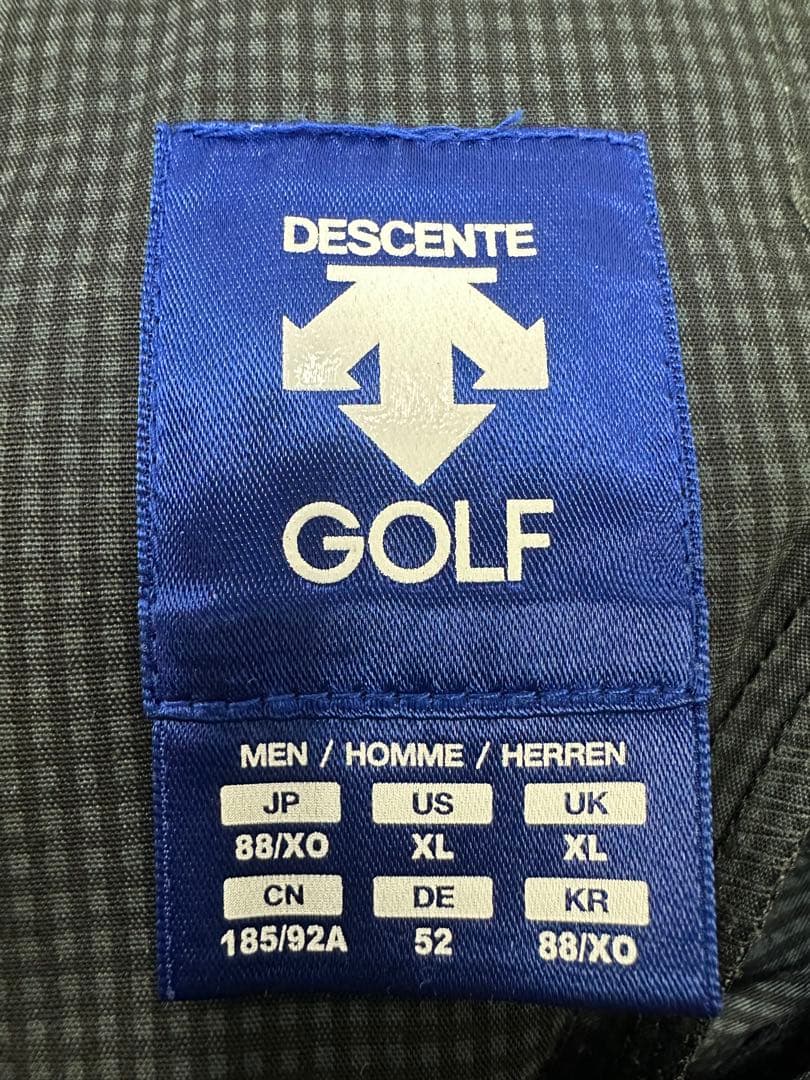 DESCENTE GOLF メンズパンツ ブラック 88/XO