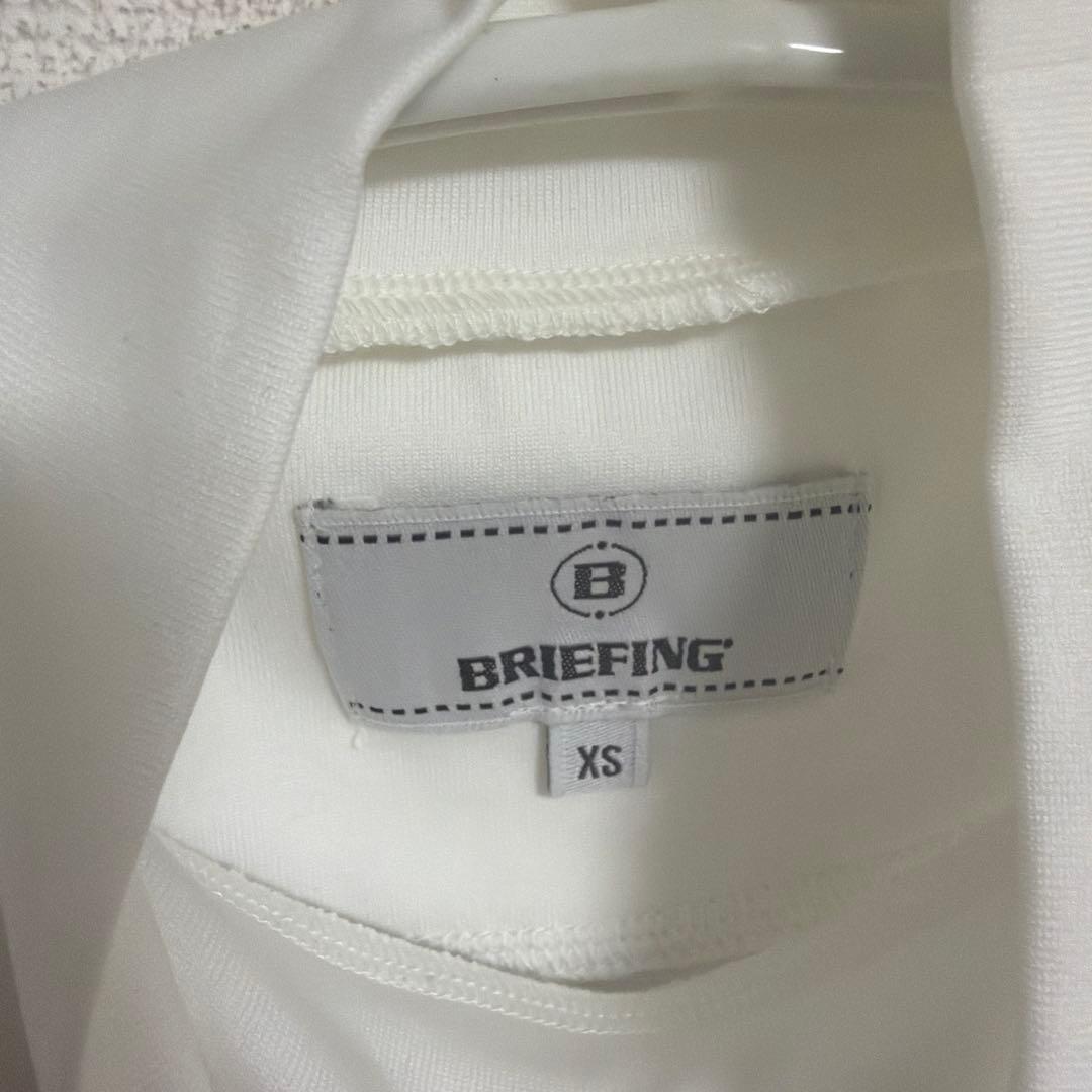 BRIEFING ゴルフウェア モックネック ホワイト シャツ XS