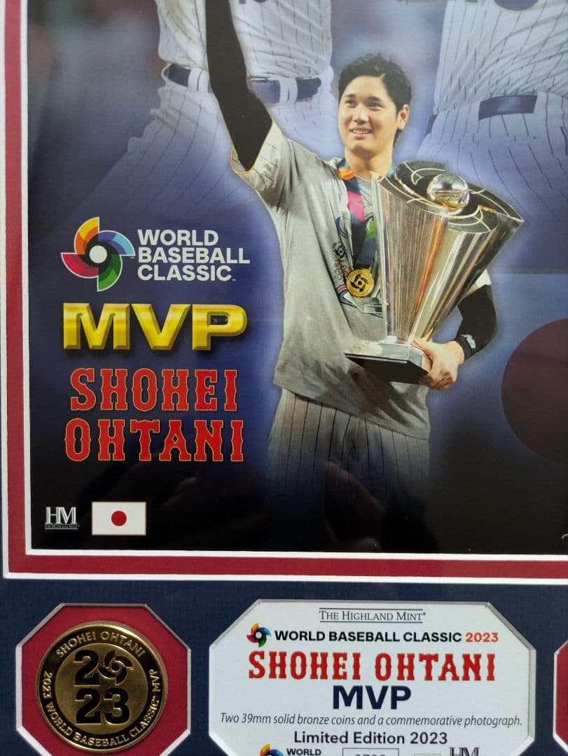 大谷翔平 2023 WBC MVP 記念ダブルフォトMINT
