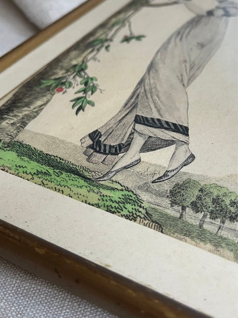 ◆フランスアンティーク｜希少なフランス絵画「さくらんぼ」