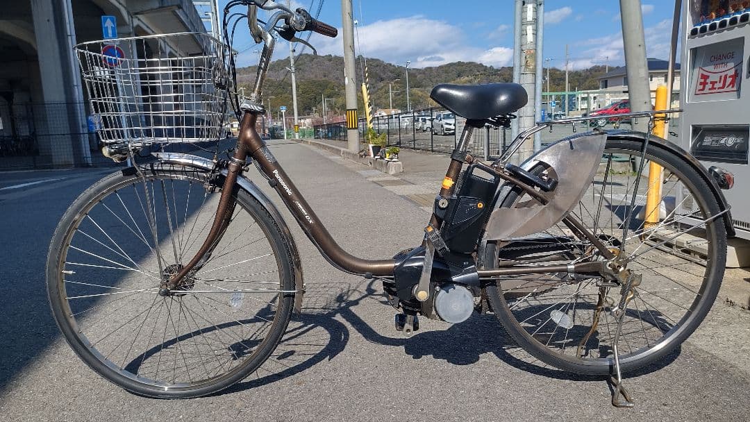 電動アシスト自転車 ブラウン 実動　中古