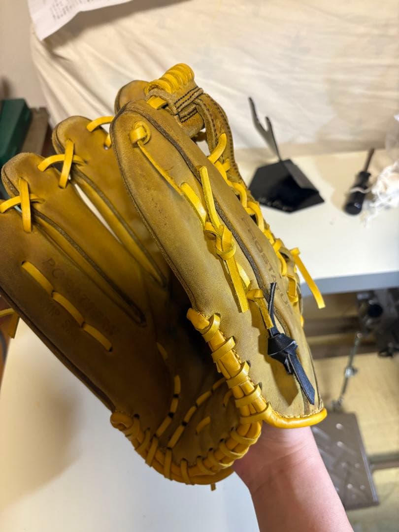 ZETTプロステータス軟式外野手用左投げ　リペア品