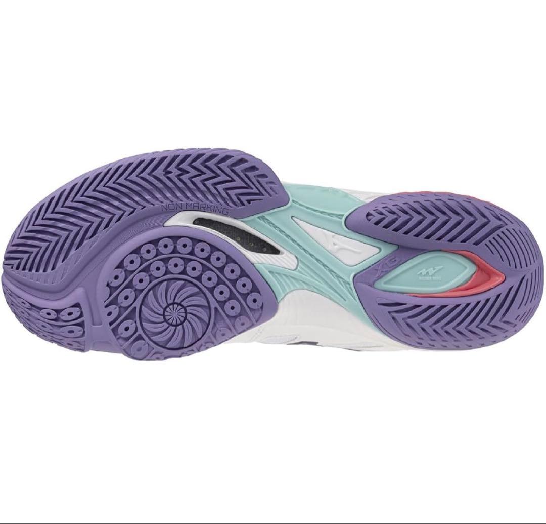 Mizuno Wave Claw EL-2 23.5 ホワイト/パープル