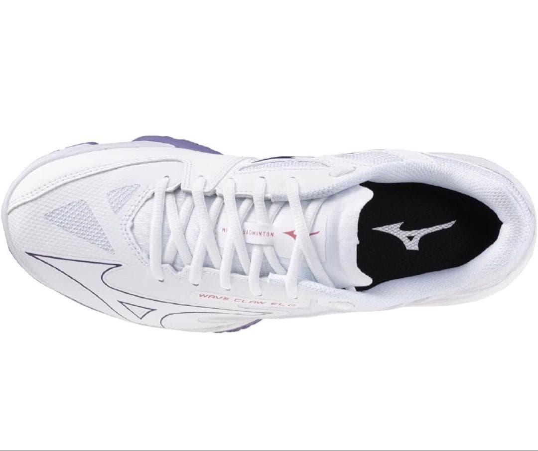 Mizuno Wave Claw EL-2 23.5 ホワイト/パープル
