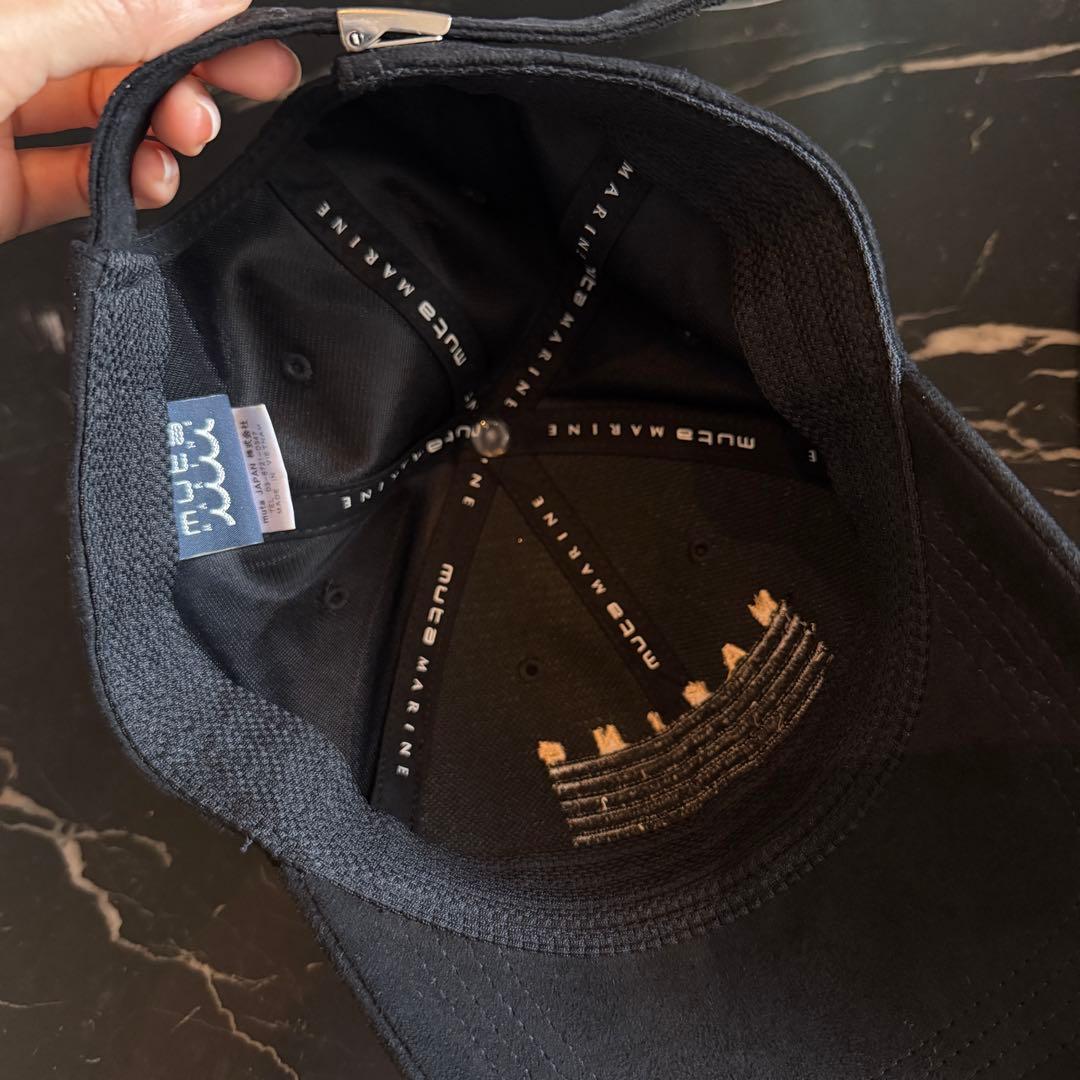超美品★MUTA MARINE ムータマリン キャップ 黒 ゴルフ