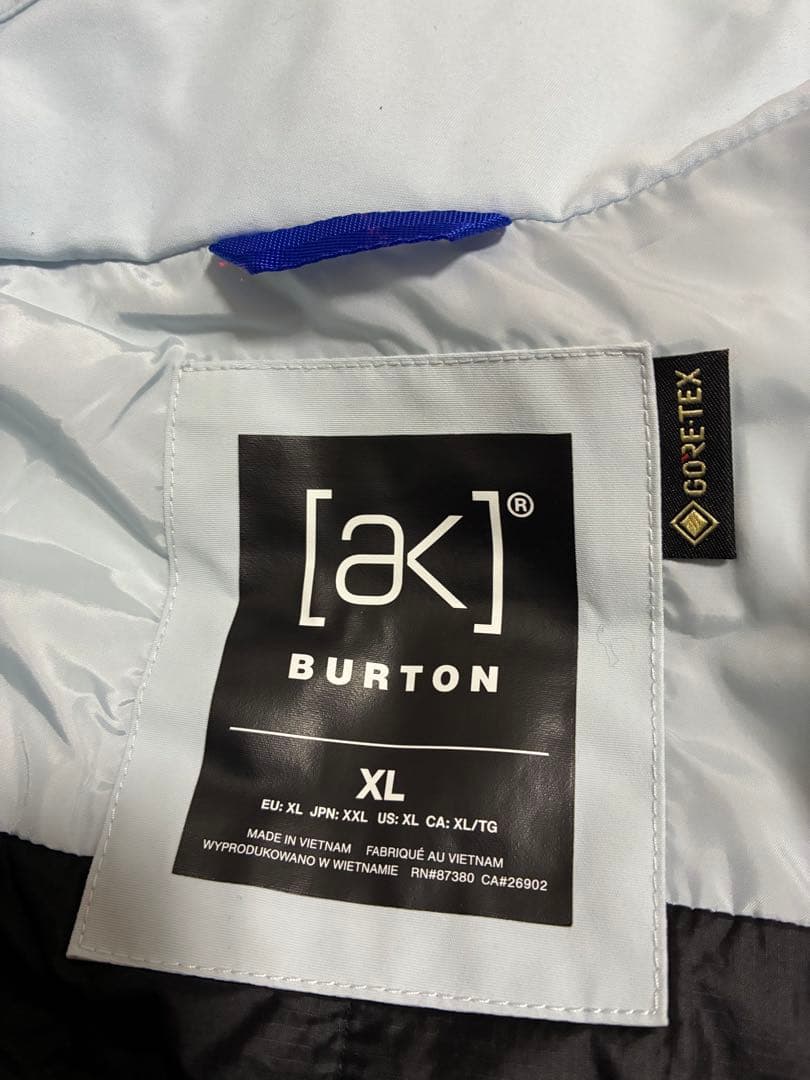 スノーボード BURTON [ak] SWASH JKT&PNT GORE-TEX XL