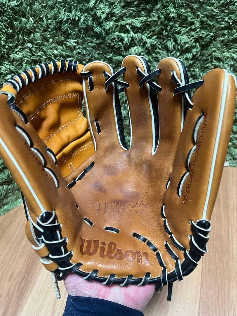 ウィルソン ワナビーヒーローデュアル 軟式内野手用27型 Sタン