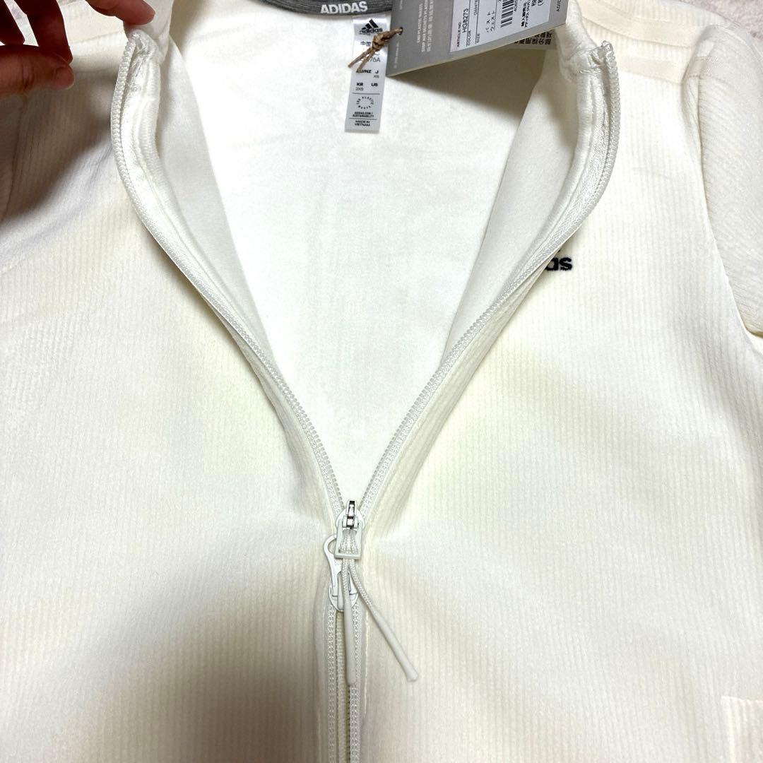 【新品タグ付】アディダスゴルフ XS 上下セット 白 ストレッチ コーデュロイ