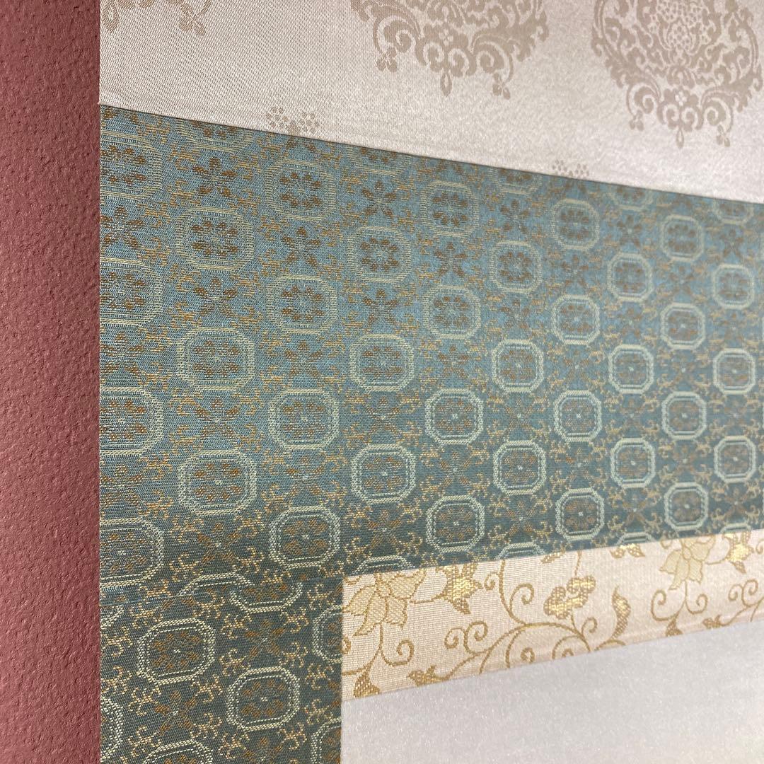 美品 掛け軸 小泉紅月作 紅白梅図 共箱 花鳥 縁起物 年中掛け