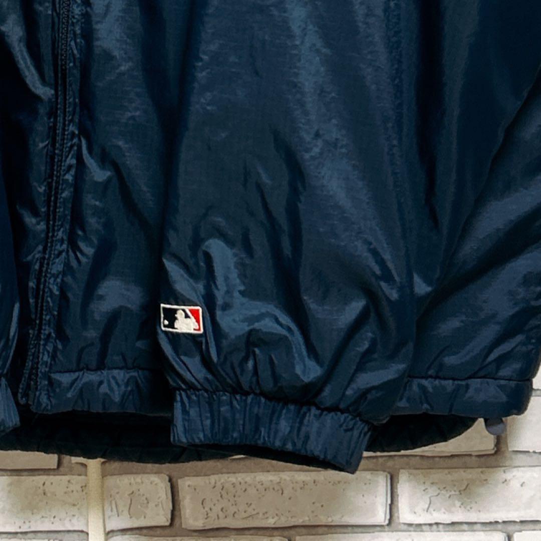 《人気》MLB☆ヤンキース キルティングジャケット ビッグロゴ XL ネイビー