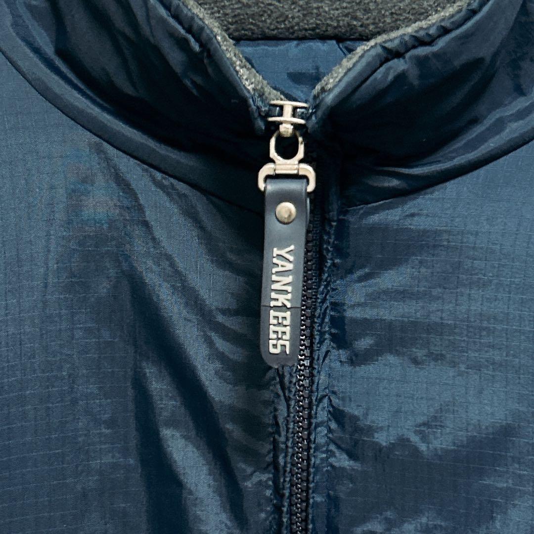 《人気》MLB☆ヤンキース キルティングジャケット ビッグロゴ XL ネイビー
