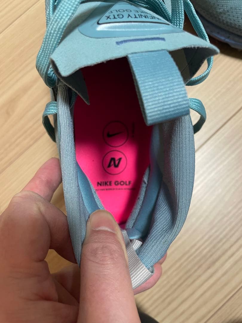 Nike Golf ゴルフシューズ ライトブルー/ピンク