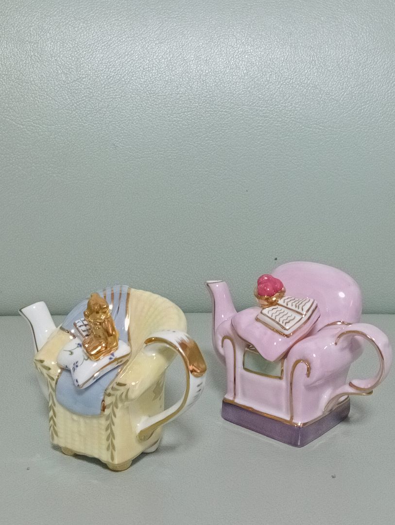 極美品  porcelain王冠マーク ティディベア ミニティーポット