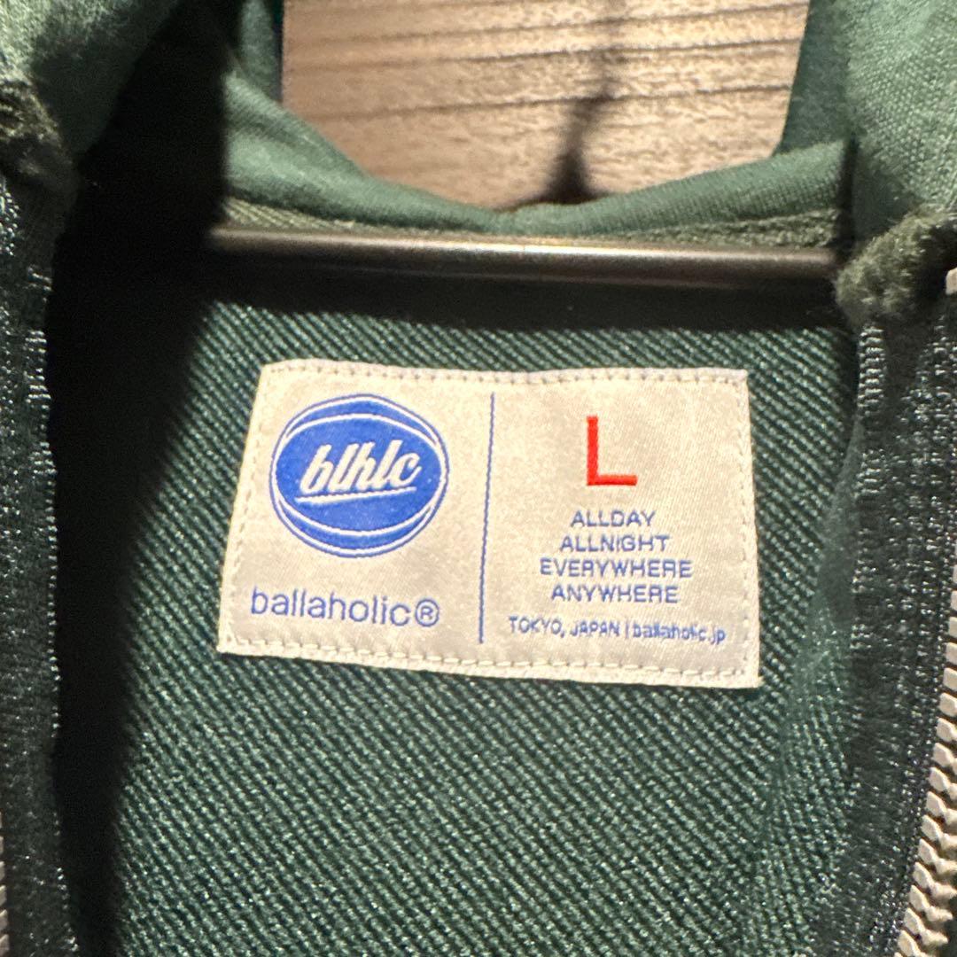 早い者勝ち ballaholic ボーラホリック フルジップパーカーグリーン L