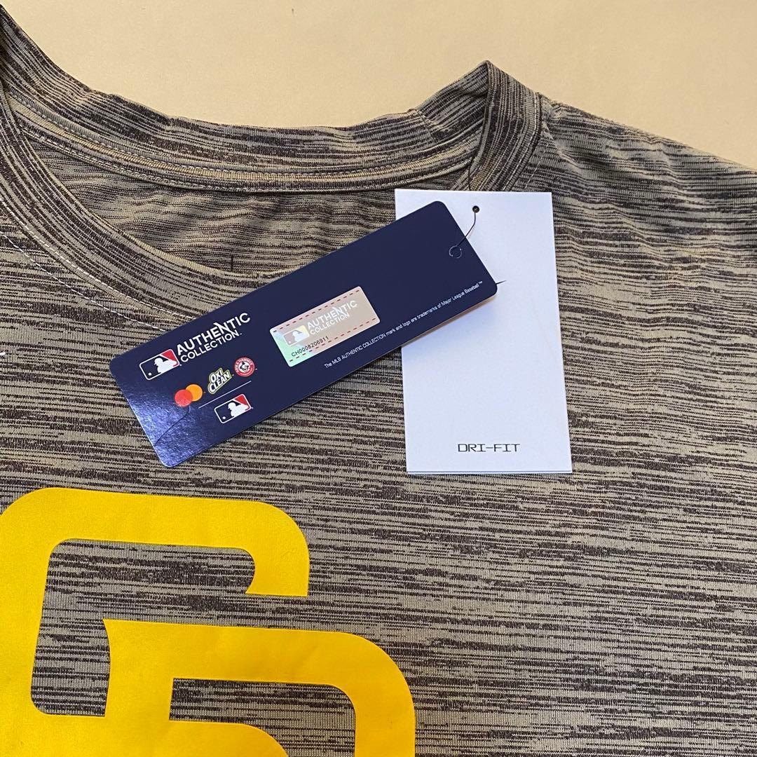 LオーセンティックドライTシャツ　パドレス　ナイキ　タティスダルビッシュ