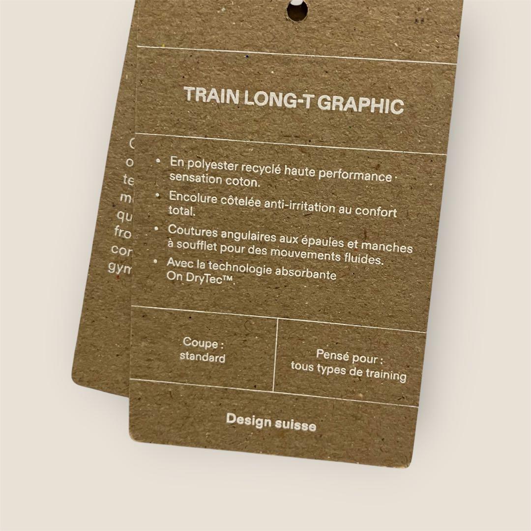 【新品タグ付】On オン Train Long-T Graphic ロンT S