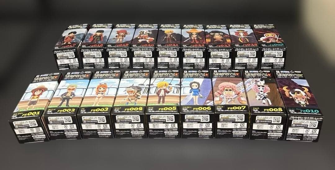 ワンピース　ワールドコレクタブルフィギュア　フィルムゼット　麦わらの一味セット
